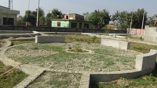 धनगढी उपमहानगरपालिका १९ फूलबारीमा निर्माधिन बाल उद्यान