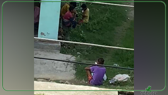 Children openly using drugs in the streets of Dhangadhi (Video)