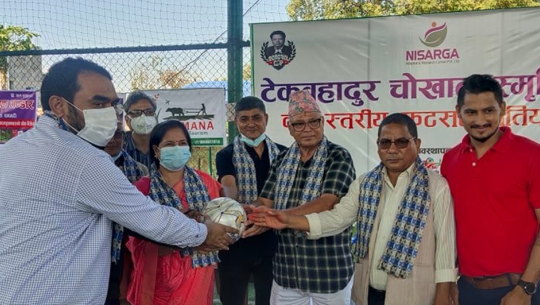 टेकबहादुर चोखाल स्मृति कप फुटसल प्रतियोगिता सुरु, ७ वटा टिम क्वाटर फाइनलमा