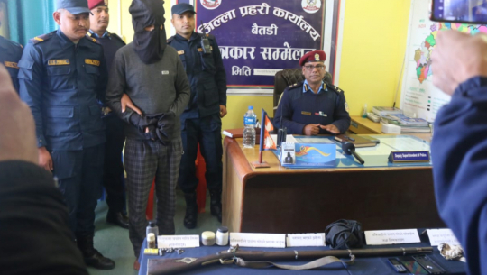 Baitadi police make public man accused of killing brother