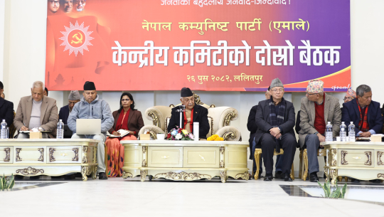 एमालेको दोस्रो केन्द्रीय कमिटी बैठक सुरु