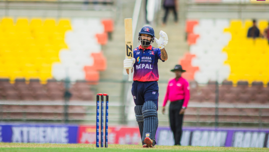 Airi’s century powers Nepal to 289, sets 290-run target for UAE