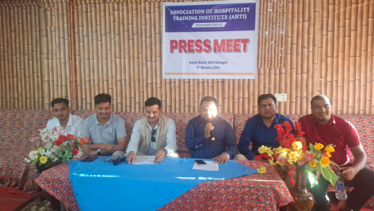 धनगढीस्थित होटल तालिम संस्थाले सम्झौता अनुसार तालिम प्रदान गर्ने