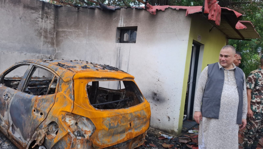 मुख्यमन्त्री शाहले गरे क्षतिग्रस्त संरचनाहरूको अनुगमन