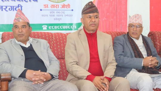 डडेल्धुरामा कांग्रेसका दुई पूर्वसभापतिले मल्ल र जोशीलाई समर्थन गर्ने