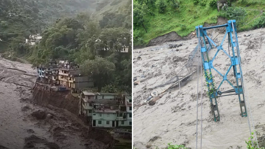 दार्चुलामा बाढीः पीडितलाई राहत वितरण गरिंदै, सडक खुलाउने जिम्मा सेनालाई