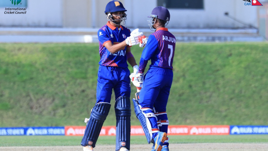 नेपालद्वारा युएई ७ रनले पराजित, यू–१९ क्रिकेट विश्वकपमा छनोट