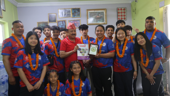 भारतमा हुने अन्तर्राष्ट्रिय प्रतियोगितामा भाग लिने यू–१९ टेबल टेनिस टोलीलाई धनगढीमा विदाइ, 