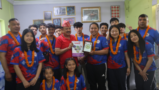Nepal U-19 table tennis team receives grand send-off from Dhangadhi ahead of 'South Asia Youth Championship 2026'