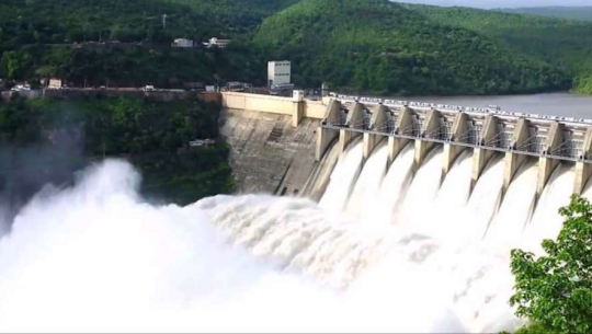 धौलीगंगा जलविद्युत परियोजनाको बाँध खोलियो