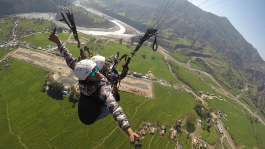 Paragliding, the highlight to Far West Regional Fair, Doti