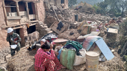 भूकम्प प्रभावितको तथ्याङ्क सङ्कलन गर्न प्राधिकरणको टोली डोटीमा