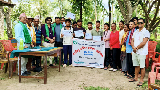 कैलालीमा सामुदायिक वनको लगानीमा विपन्न युवालाई ड्राइभिङ तालिम