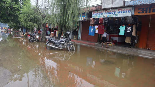 महेन्द्रनगर बजार जलमग्न