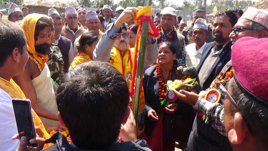 पुर्नवासमा ५० दिने महाअनुष्ठान सुरु, मुख्यमन्त्रीद्धारा उद्घाटन
