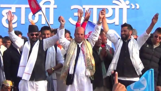 अमरेशकुमार सिंह रास्वपा प्रवेश