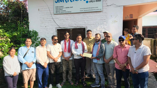 जनसरोकार पोष्ट राष्ट्रिय दैनिकद्वारा बिरामी पत्रकार राजेन्द्र विष्टलाई उपचार खर्च 