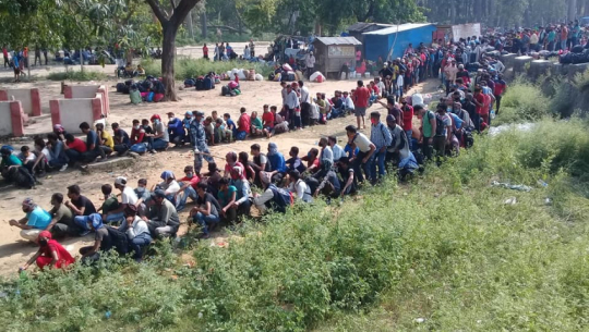 Rescue of stranded Nepalis in India continues from Gauriphanta checkpoint in Kailali.
