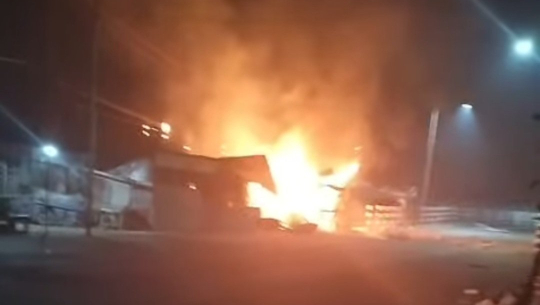 गेटामा आगलागीः पसल जलेर नष्ट