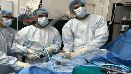 Geta hospital performs landmark knee surgery using telescope technology