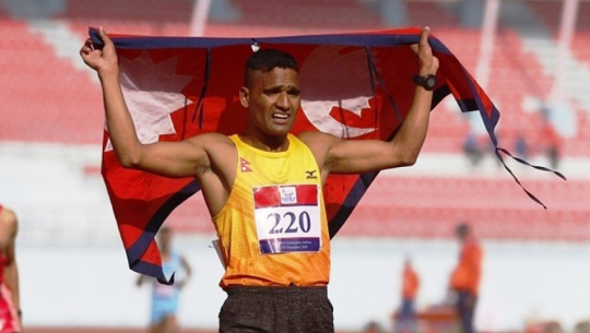 Nepali athlete Parki leaves for Germany to compete in Berlin Marathon