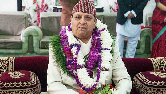 पूर्व राजा ज्ञानेन्द्रलाई दिल्लीमा रातो कार्पेट