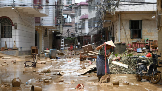 दक्षिणपश्चिम चीनमा बाढीबाट ८० हजारभन्दा बढी मानिस विस्थापित