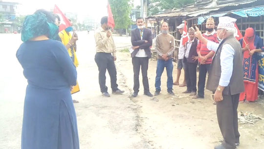 लिपुलेकमा भारतीय अतिक्रमण विरूद्ध कैलालीमा माओवादी केन्द्र सडमा उत्रियो
