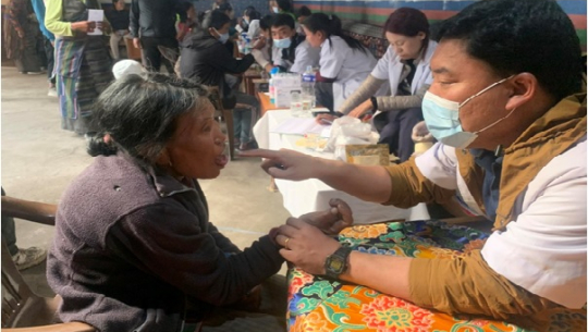 उपल्लो मुस्ताङमा स्वास्थ्य शिविर तथा जनचेतनामूलक कार्यक्रम सञ्चालन