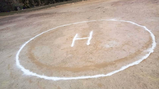 कोभिड– १९ः सतर्कताका लागि बैतडीको सिगासमा हेलिप्याड