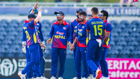 नेपालद्वारा स्कटल्याण्ड पाँच विकेटले पराजित