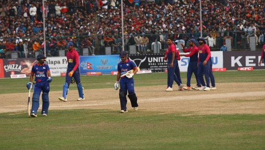 यूएईलाई ९ रनले हराउँदै विश्वकप छनोटमा पुग्यो नेपाल