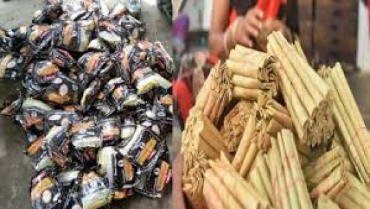 धनगढीबाट भन्सार छलीको बिडी र सुर्ती बरामद