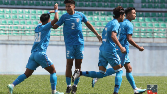 साफ यू–१९ च्याम्पियनसिपमा भारतद्धारा बंगलादेश ३ गोलले पराजित