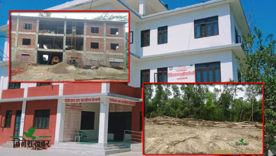 कैलालीका वनमा निर्माण गरिएका संरचना भत्काउन वेवास्ता