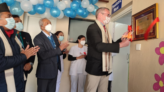 कीर्तिपुर अस्पतालमा बाल चिकित्सा वार्डको उद्घाटन