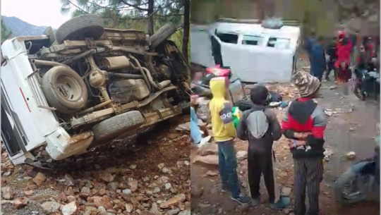 Jeep accident in Baitadi