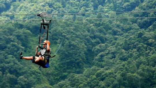 चन्द्रागिरिमा जीपलाइन सञ्चालन