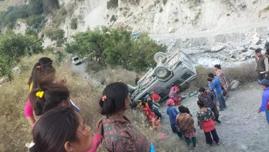 बाजुरामा जीप दुर्घटना हुँदा ५ जना घाइते
