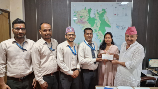 Jyoti Bikas Bank Supports 'Harit Dhangadhi' with NPR 50,000