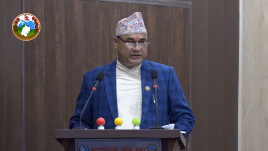 Chief Minister Kamal Bahadur Shah receives the vote of confidence