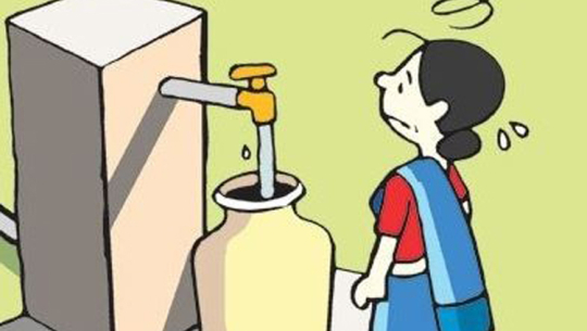 लिफ्टको माध्यमबाट खानेपानि ल्याइदैँ