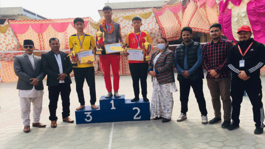 एरिस्टोमा विद्यालयस्तरीय ब्याडमिन्टन प्रतियोगिता सम्पन्न