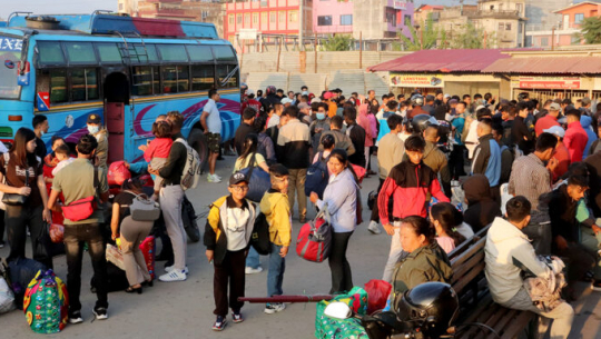 1.3 million people exit Kathmandu Valley in a week