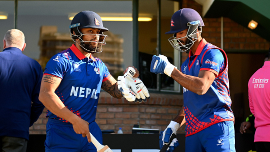 नेपालद्धारा जिम्बावेलाई २ सय ९१ रनको लक्ष्य