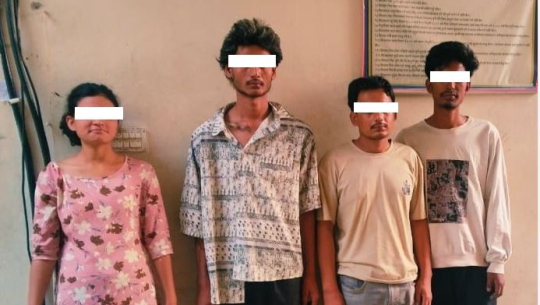 खैरो हेरोईनसहित धनगढीको एक होटलबाट युवतीसहित चार जना पक्राउ