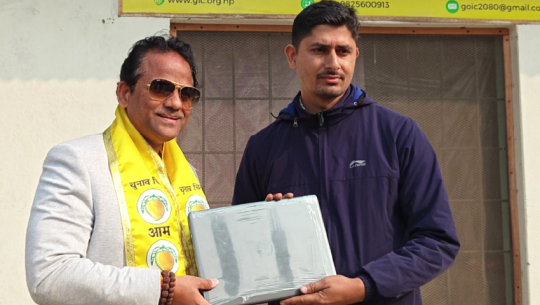 Laptop donated to Godavari innovation center to support student skills development