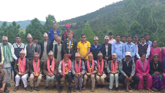 वडाध्यक्ष द्धारा अक्षयकोष स्थापना
