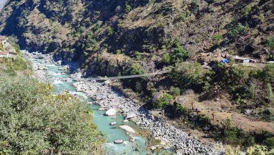 दार्चुलामा तुइन विस्थापन गर्न झोलुङ्गे पुल सञ्चालनमा ल्याउने तयारी