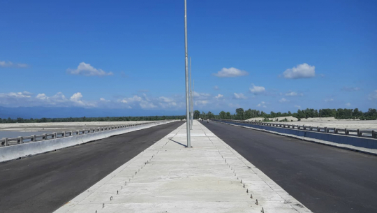 Road blocked for bridge construction in Kanchanpur